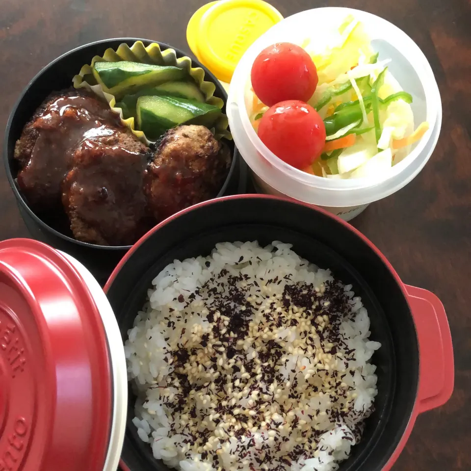 Snapdishの料理写真:ハンバーグ弁当|charinkoqさん