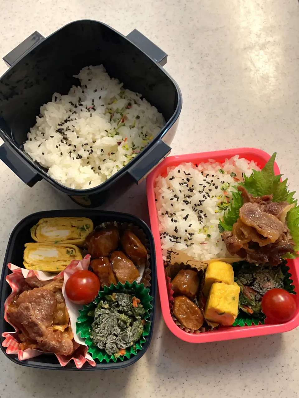 女子高生と男子高生のお弁当|料理嫌いなおかあさんさん