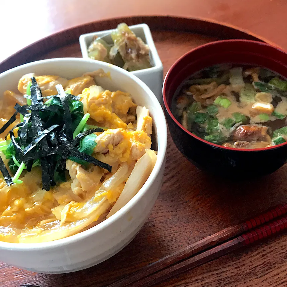 親子丼でお昼ごはん|mokoさん