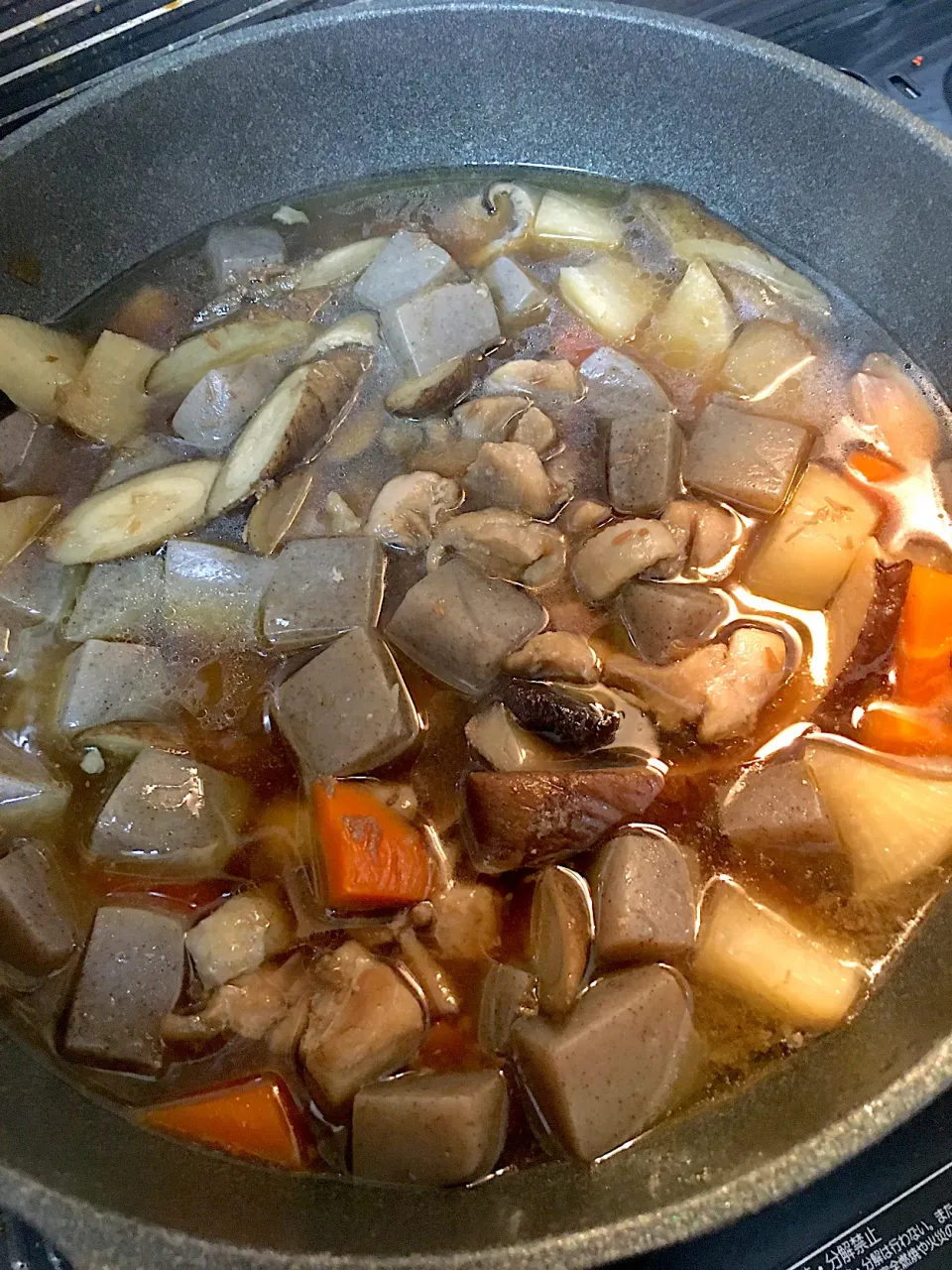 干ししいたけ出汁でつくった、煮物|にゃふてんさん