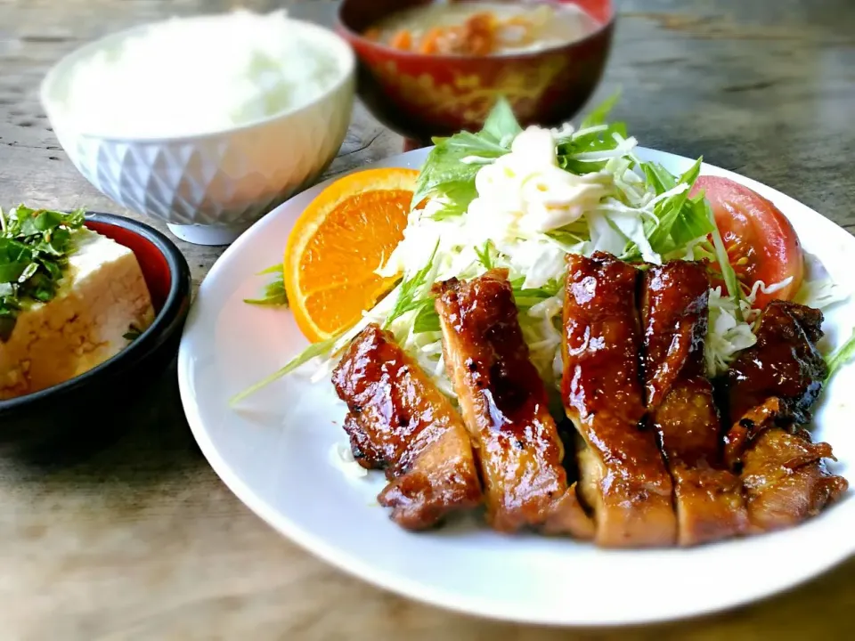 Snapdishの料理写真:⛳ゴルフらんち🍴テリヤキ定食 @富士赤松ゴルフコース|のも💛さん