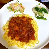 Snapdishの料理写真:Spaghetti with Meat Sauce|Superkkayさん