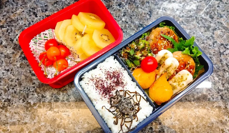 Snapdishの料理写真:本日の中学生男子弁当|ピーチメルバさん