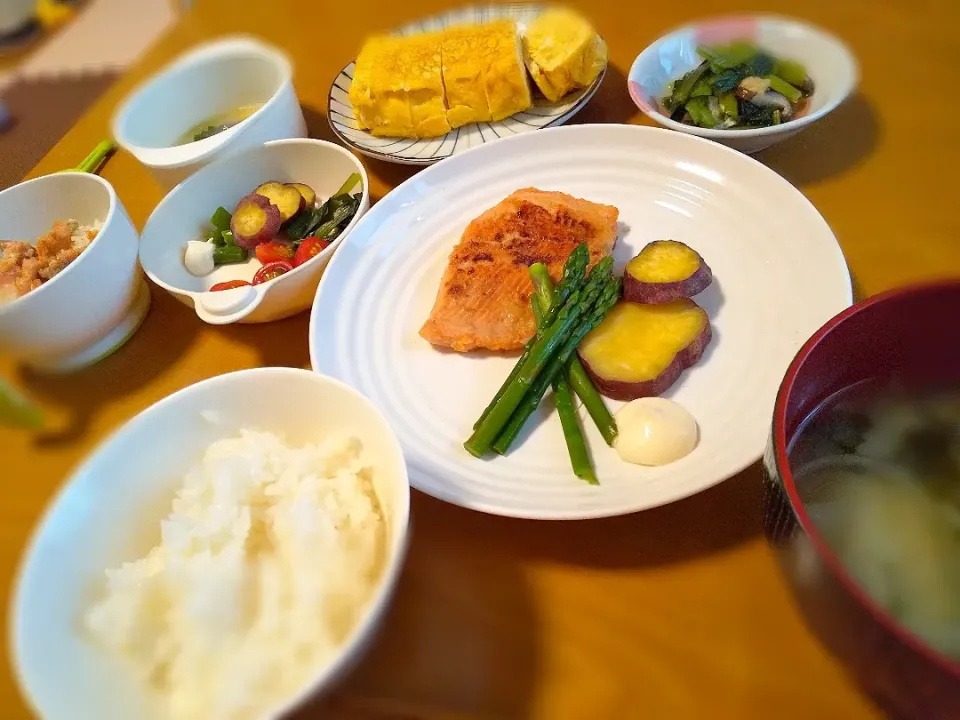 さくらますの味噌漬の献立＊|めめさん