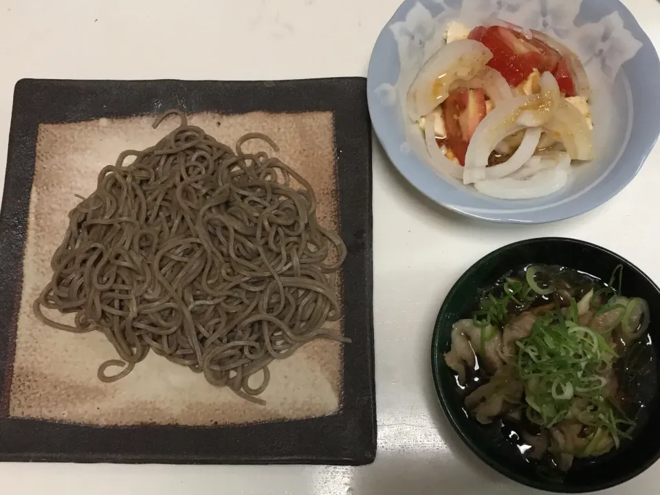 つけそば　トマトと玉ねぎのマリネ|うね子さん