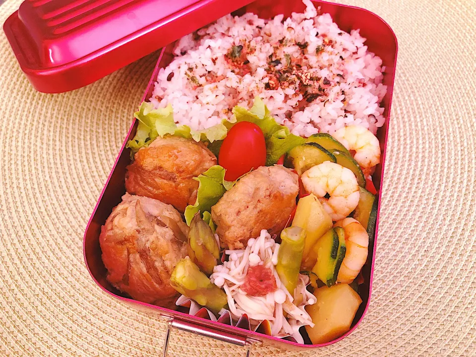 高校生弁当　11-105   ごぼうつくね弁当|mashaさん