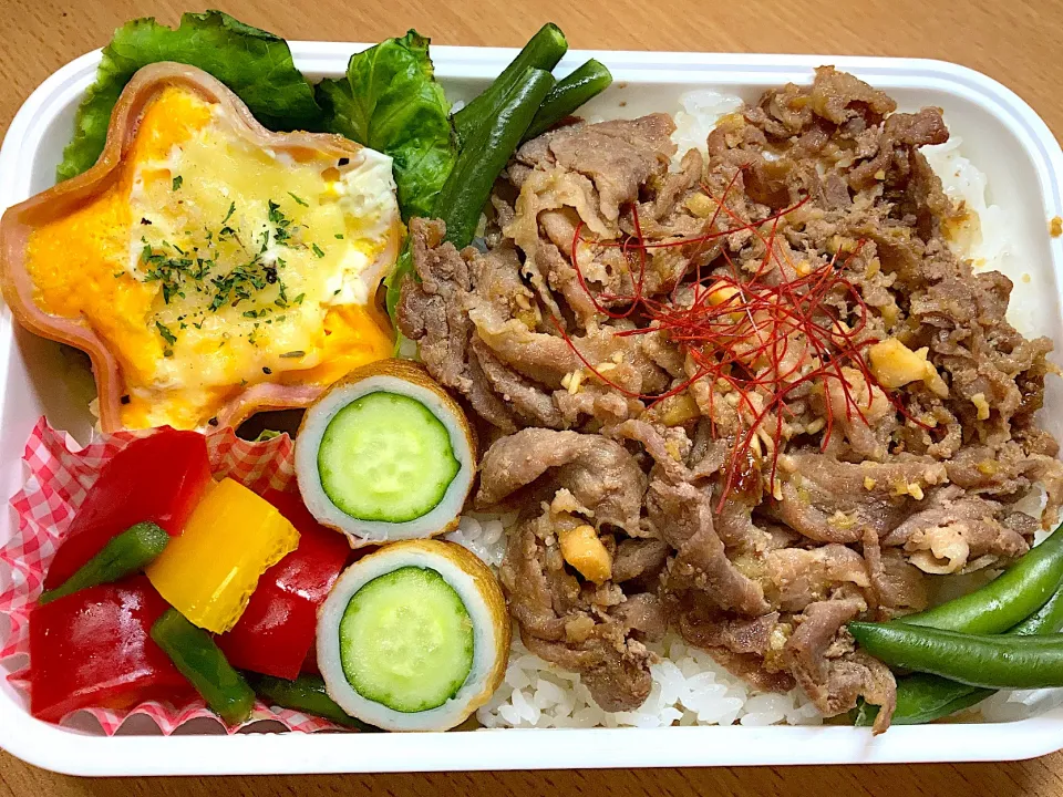 Snapdishの料理写真:豚丼弁当|ちかちかさん