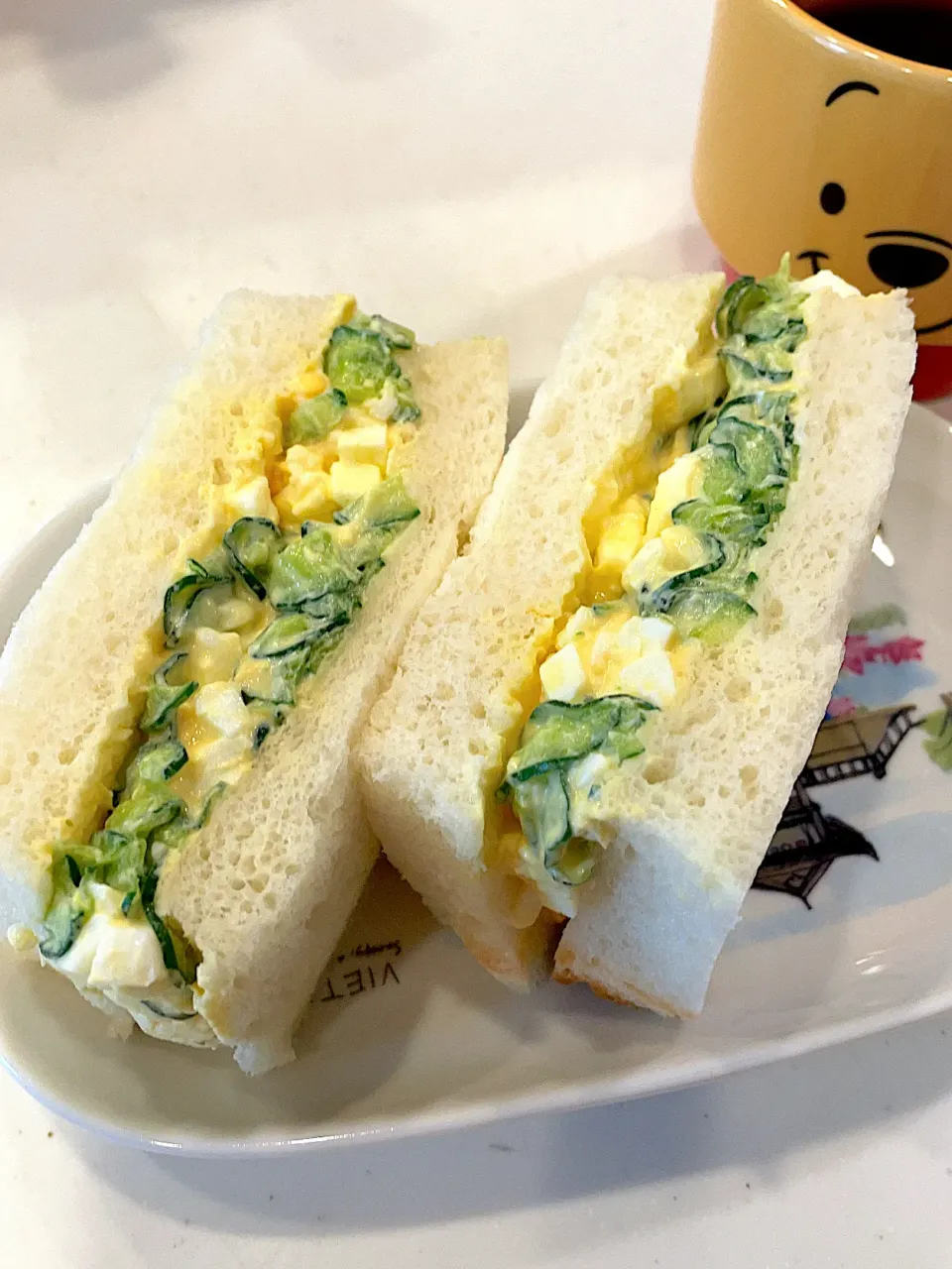 卵ときゅうりのサンドイッチ🥪|Michiko Okamotoさん