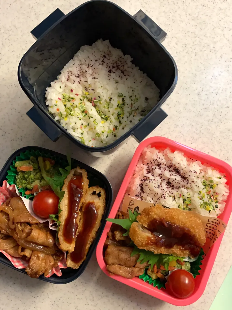 女子高生と男子高生のお弁当|料理嫌いなおかあさんさん