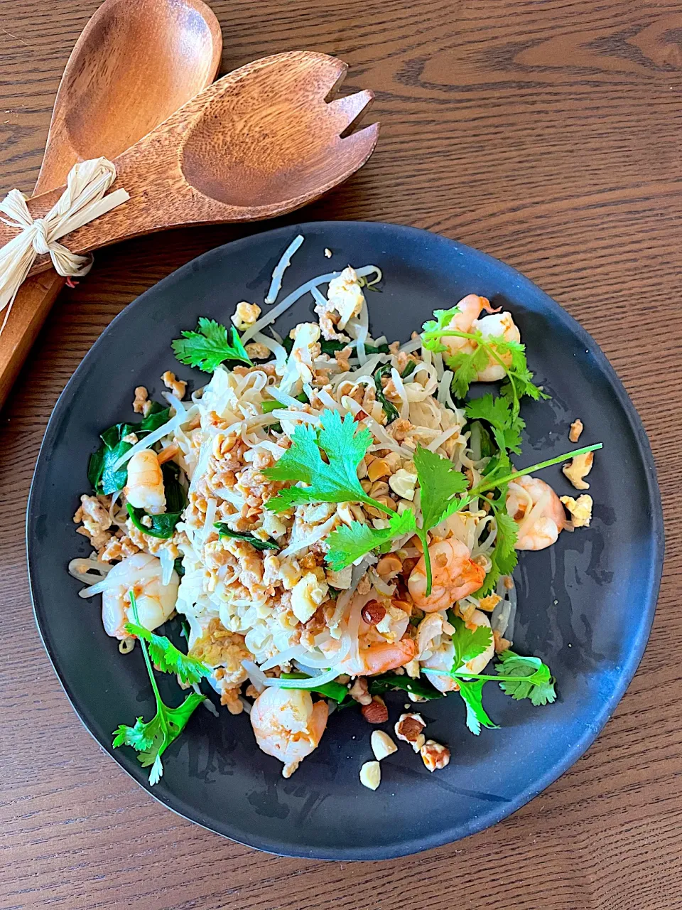 蒟蒻麺でパッタイ🇹🇭タイ　　　　大豆のお肉入り|いっちゃんさん