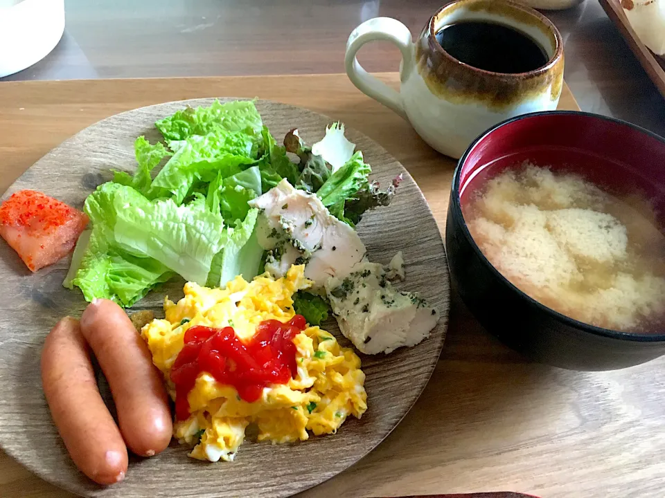 Snapdishの料理写真:お誕生日の朝ごはん|にゃふてんさん