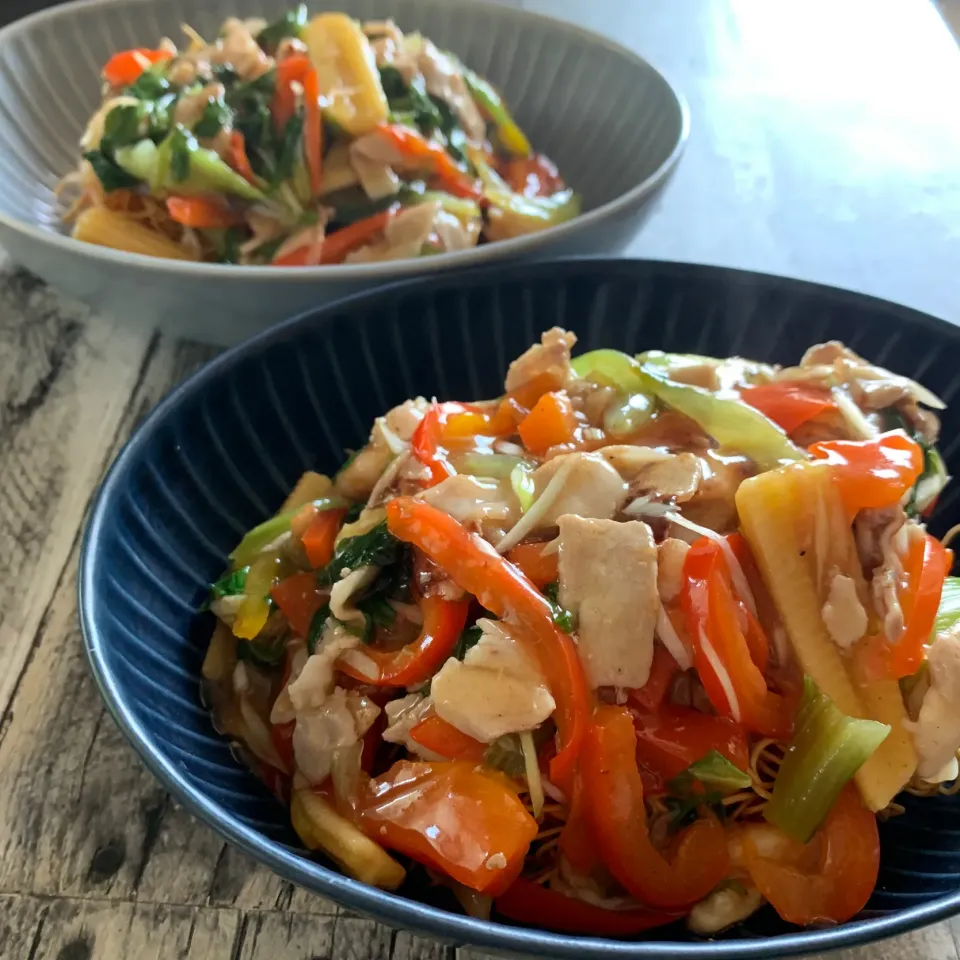 お休みお昼ご飯プロジェクト★野菜たっぷり皿うどん|らぴすらずり(らぴ)さん