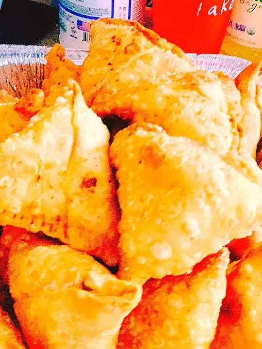 samosa####spicy inside cashew. Raisin. my own masale####|Nkindianfoodさん