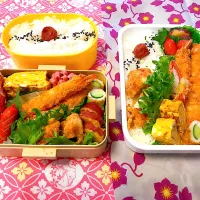 Snapdishの料理写真:パートナーと長女のお弁当♡覚書＆記録♡令和3年6月3日木曜日♡|♡Fille√chie♡さん