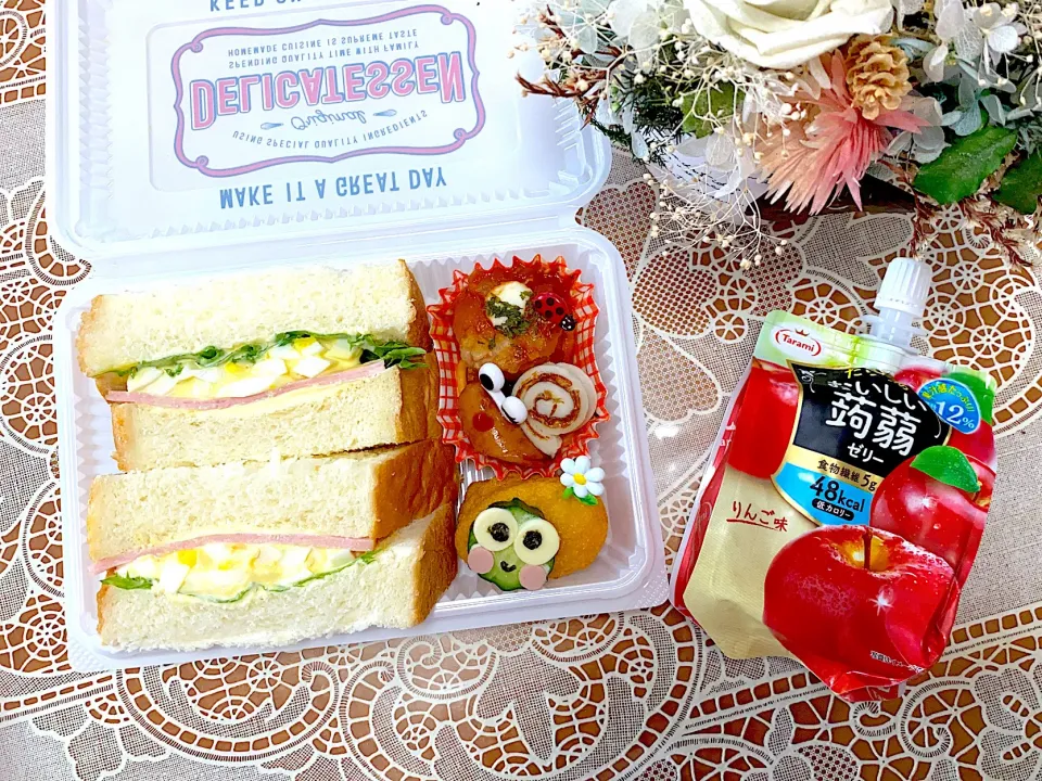 Snapdishの料理写真:2021.6.3はサンドイッチ弁当🍀|makoさん