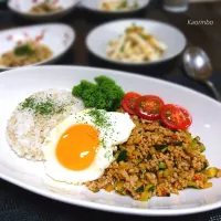 Snapdishの料理写真:からあげビールさんの料理 作りおきにも◎ご飯が進む♪豆板醤でピリッと旨辛茄子そぼろ