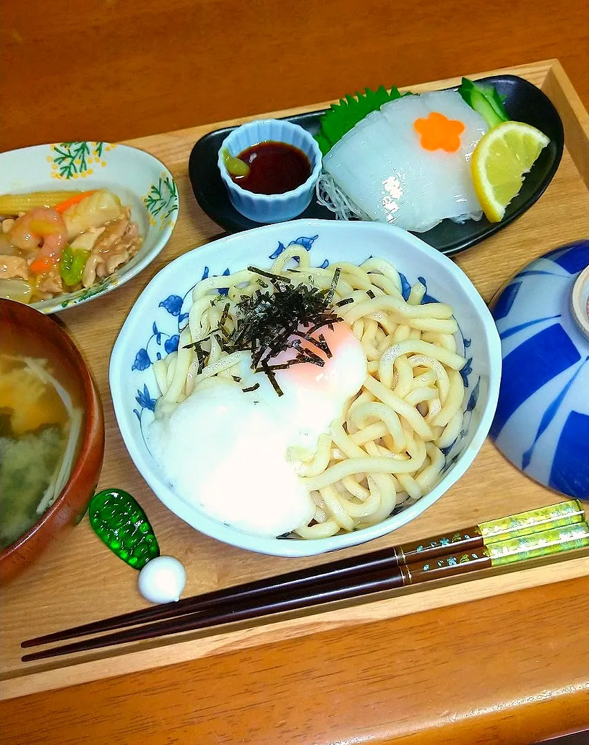 とろ玉うどん|とししいたけさん