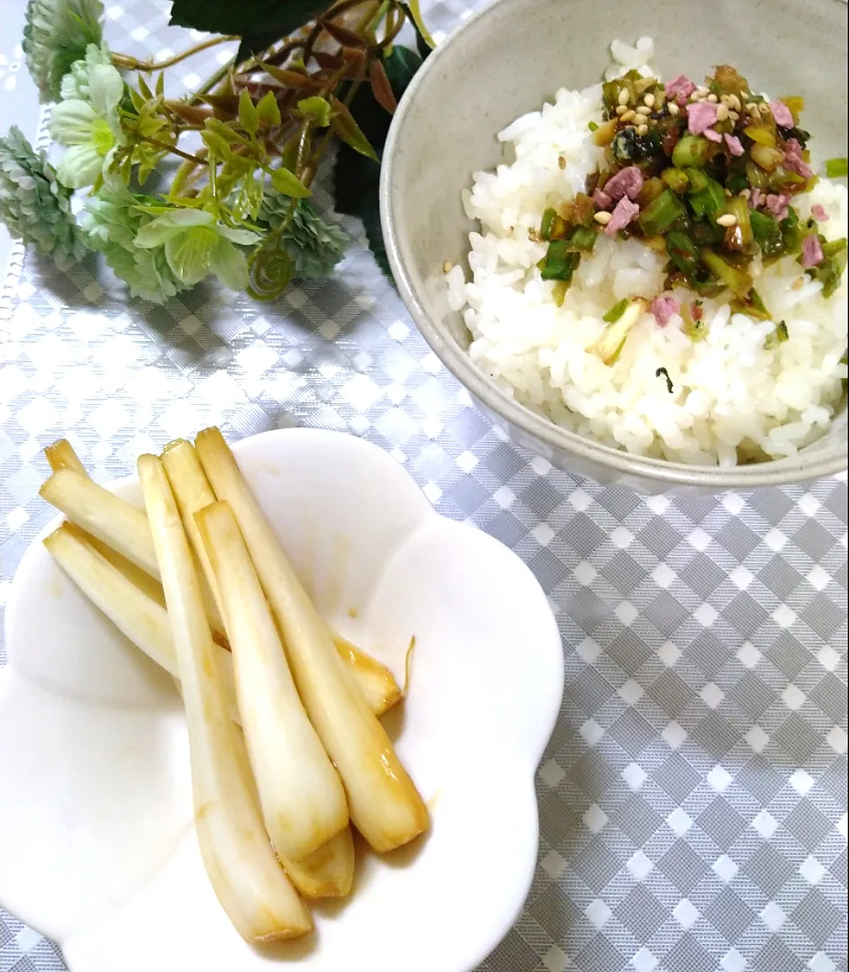 Snapdishの料理写真:からあげビールさんの料理 おつまみに最高♪エシャレットの醤油漬け|fumi ◡̈⋆さん