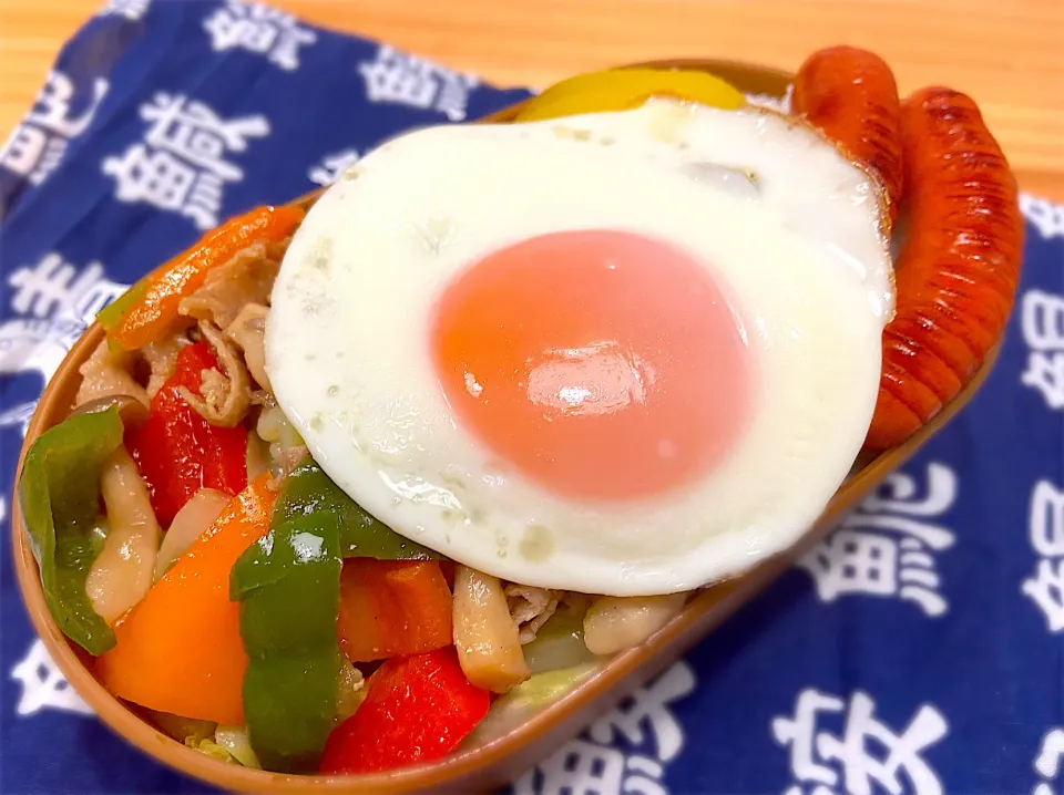 JKじゃなくて初登場PP“パパ”野菜炒め弁当|Topollinoさん