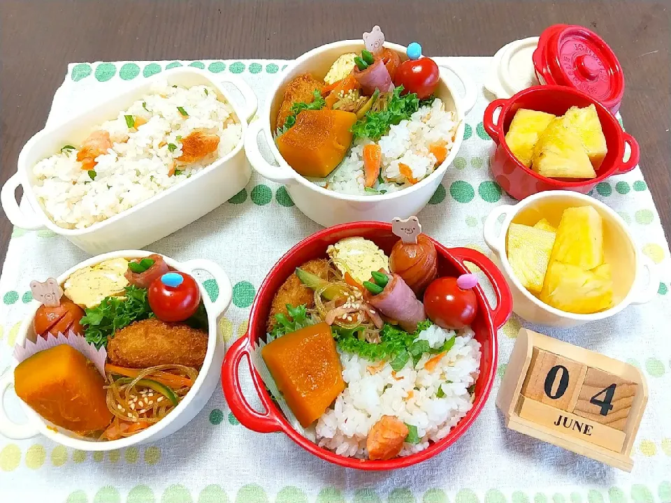 🍱今日の息子達のお弁当&自分弁当|tomoさん