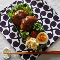 Snapdishの料理写真:お弁当🍱煮込みハンバーグ|mikikoさん