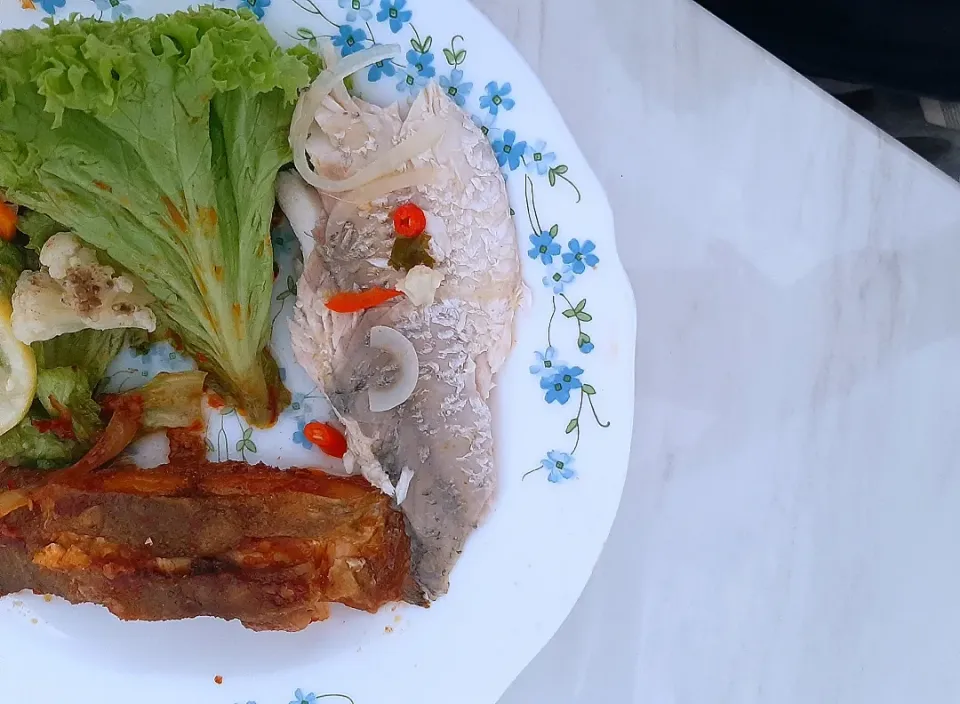 barramundi / Asian sea bass steam & hot cilli|appissさん