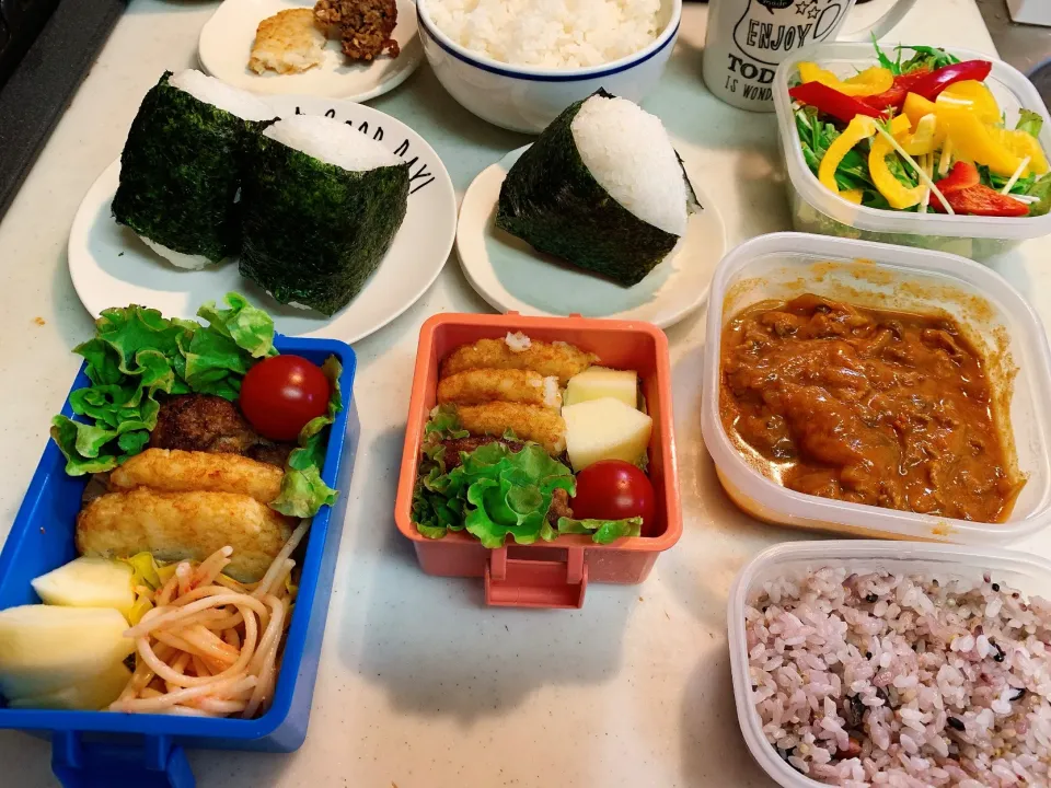 Snapdishの料理写真:今日のお弁当💜2021.6.4.|kimikimiさん