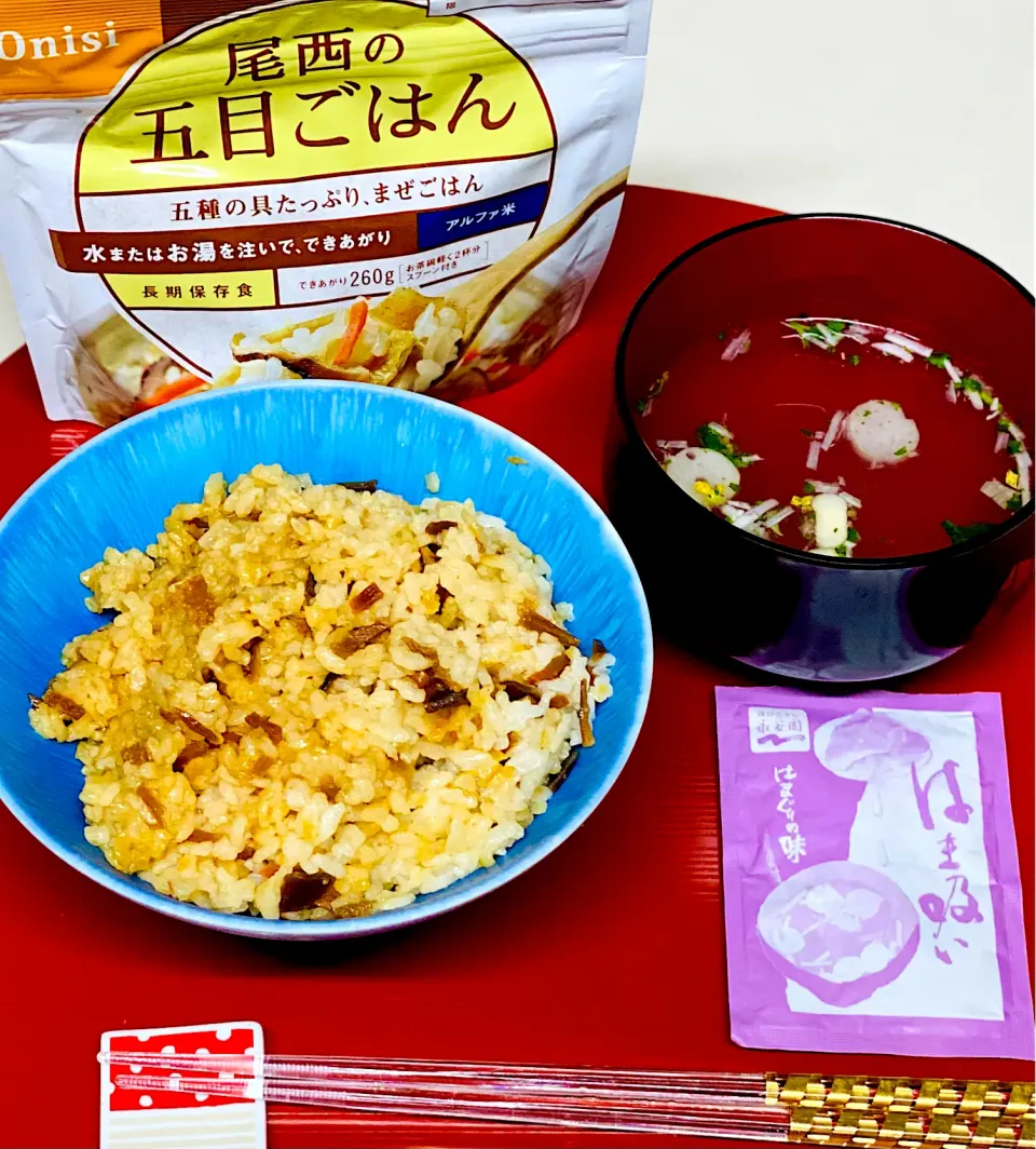 Snapdishの料理写真:非常食でサバイバルに生きる日|にゃあ（芸名）さん