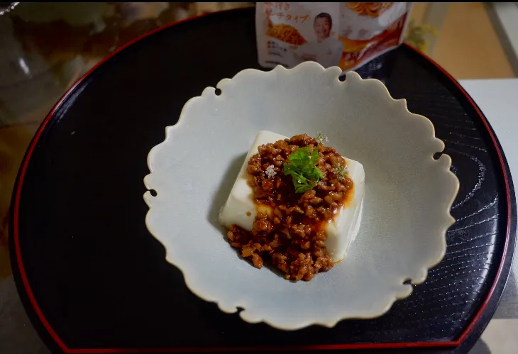 大豆の肉味噌かけ豆腐|ちこさん