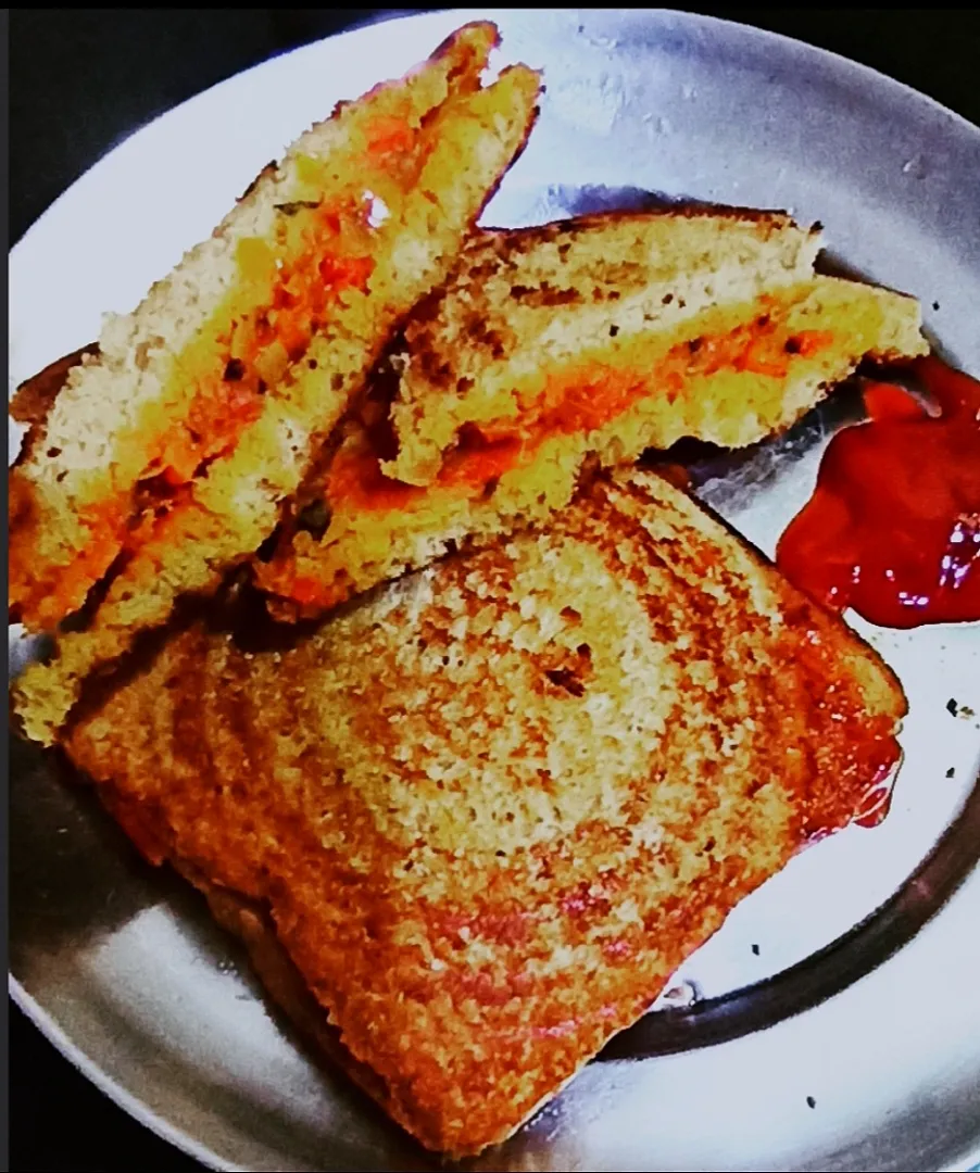 onion tomato masala sandwich|Priyaさん