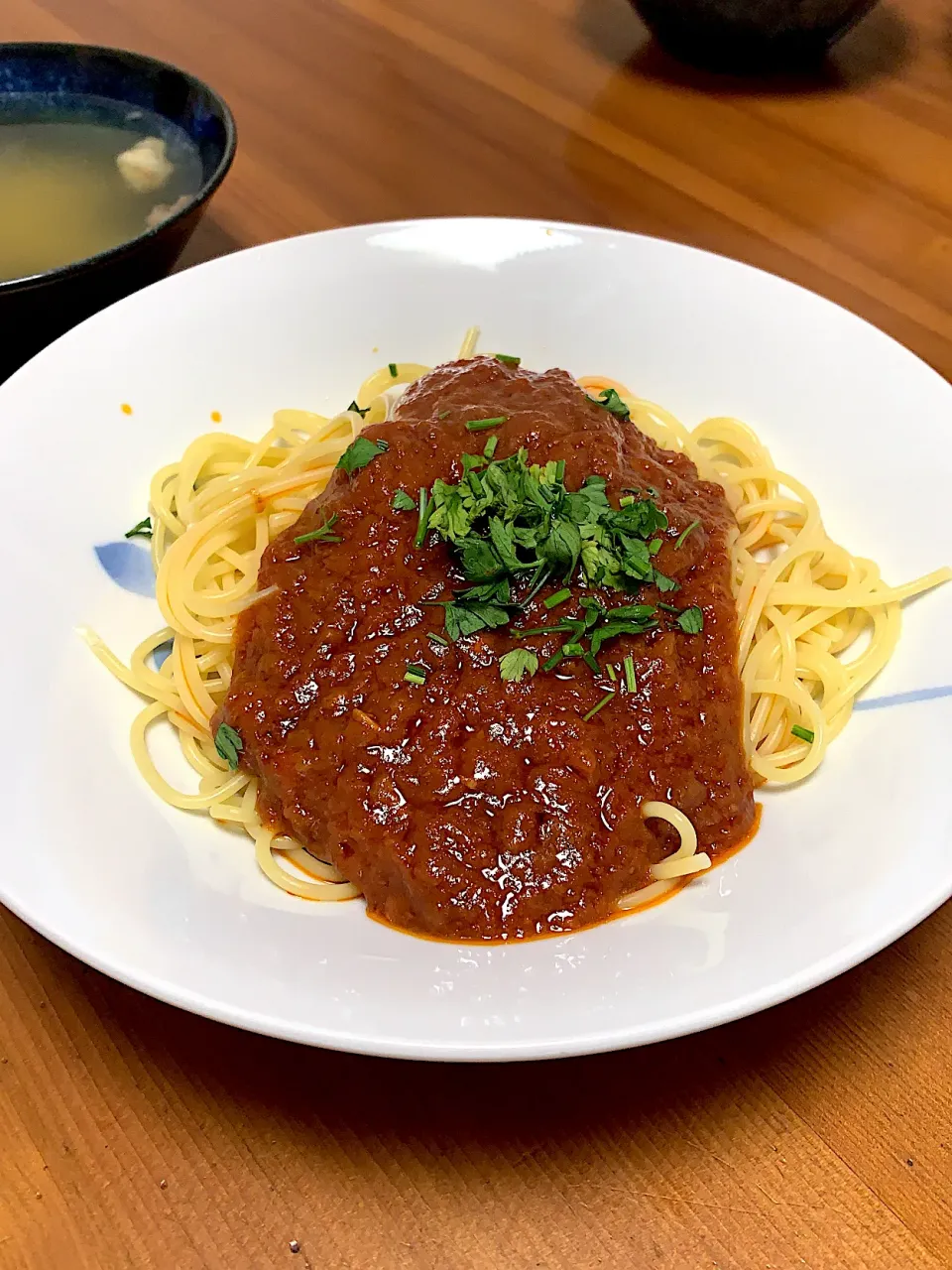 土曜ランチ　ミートソーススパゲッティ|Mzkさん