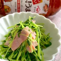 ヤマサ醤油公式アカウントさんの料理 豆苗のベーコンバター炒め