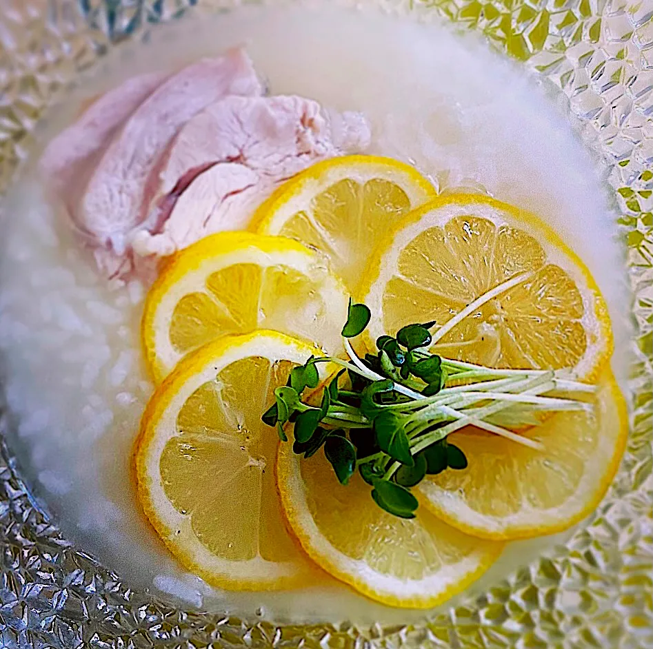 Snapdishの料理写真:チキンとレモンのお粥🍋🍋|ぷうさんさん