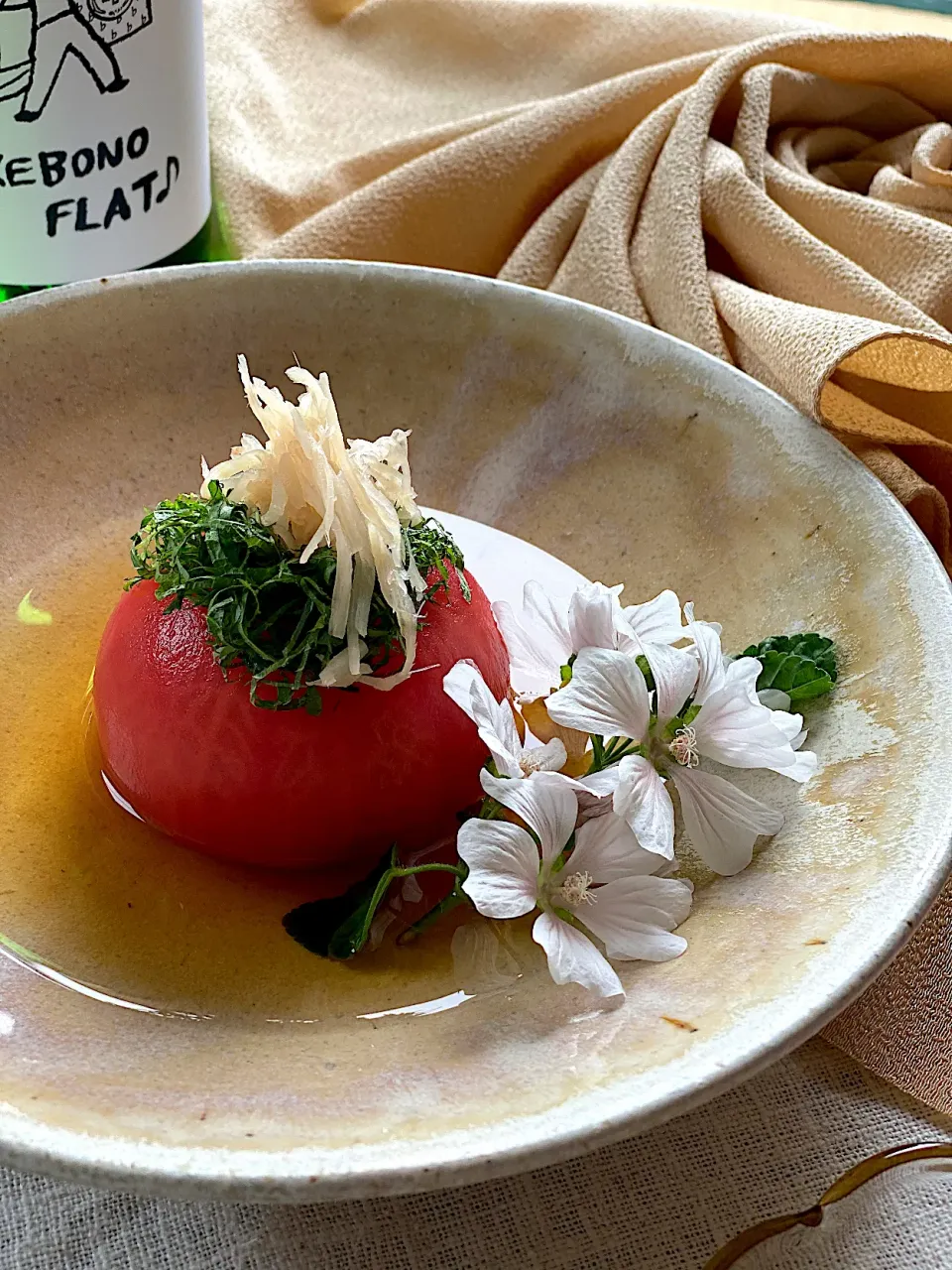 🌾🍚🍶夏ごはん。 ①.🍅まるごとトマトのお浸し|ゆきぽん@ゆきの家飲み料理さん