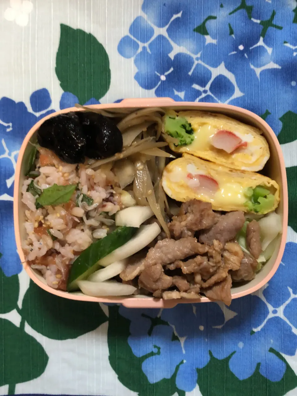 しそ梅じゃこごまご飯弁当|kaori_831さん