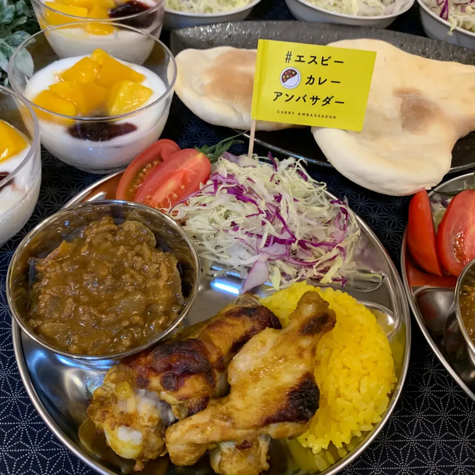 Snapdishの料理写真:カレー祭り！？カレーパーティー！？|らぴすらずり(らぴ)さん