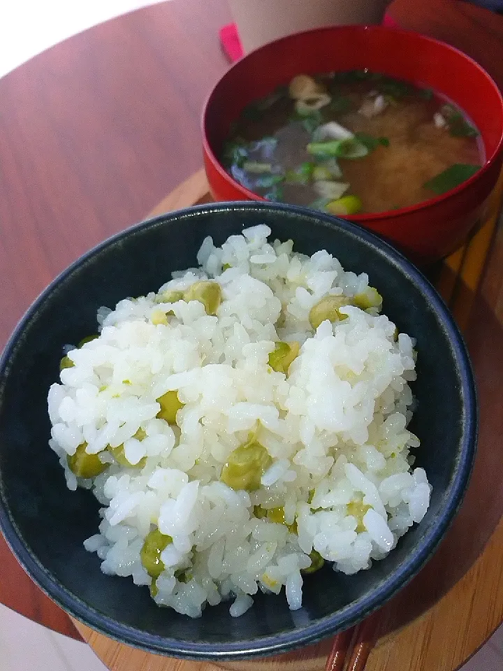 豆ご飯|食事メモメモさん