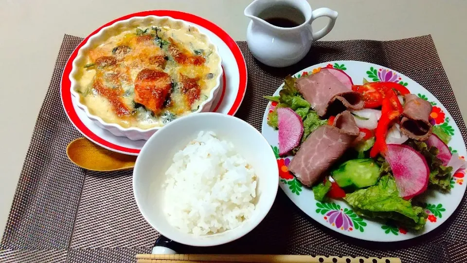 鮭とほうれん草のグラタン|Yoshiko Miyazakiさん