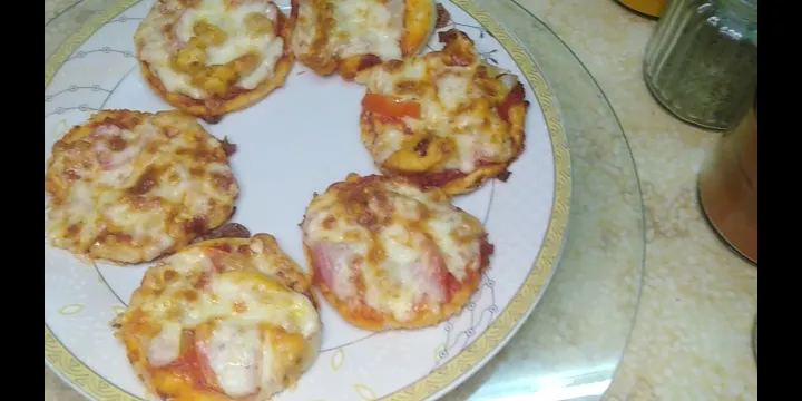 chicken mini pizza|fasting foodさん