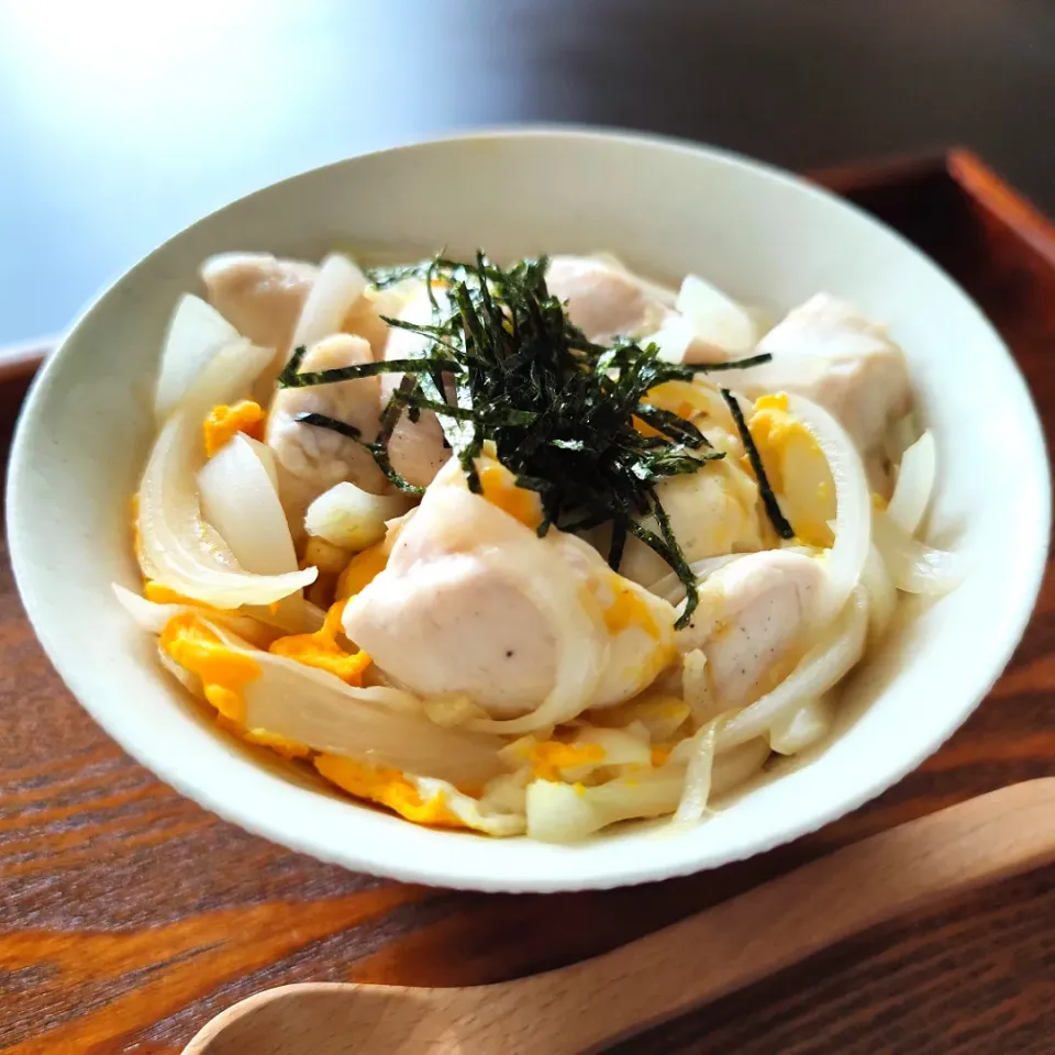 鶏ささみの親子丼|マーガリンさん