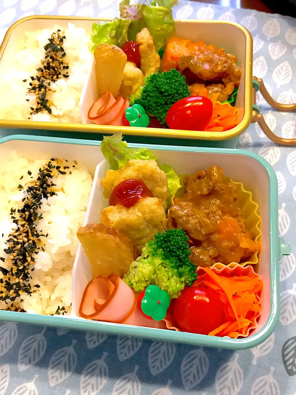 2021.6.7  ＊今日のお弁当＊かぼちゃのそぼろ煮＊|rinrin*mama*さん