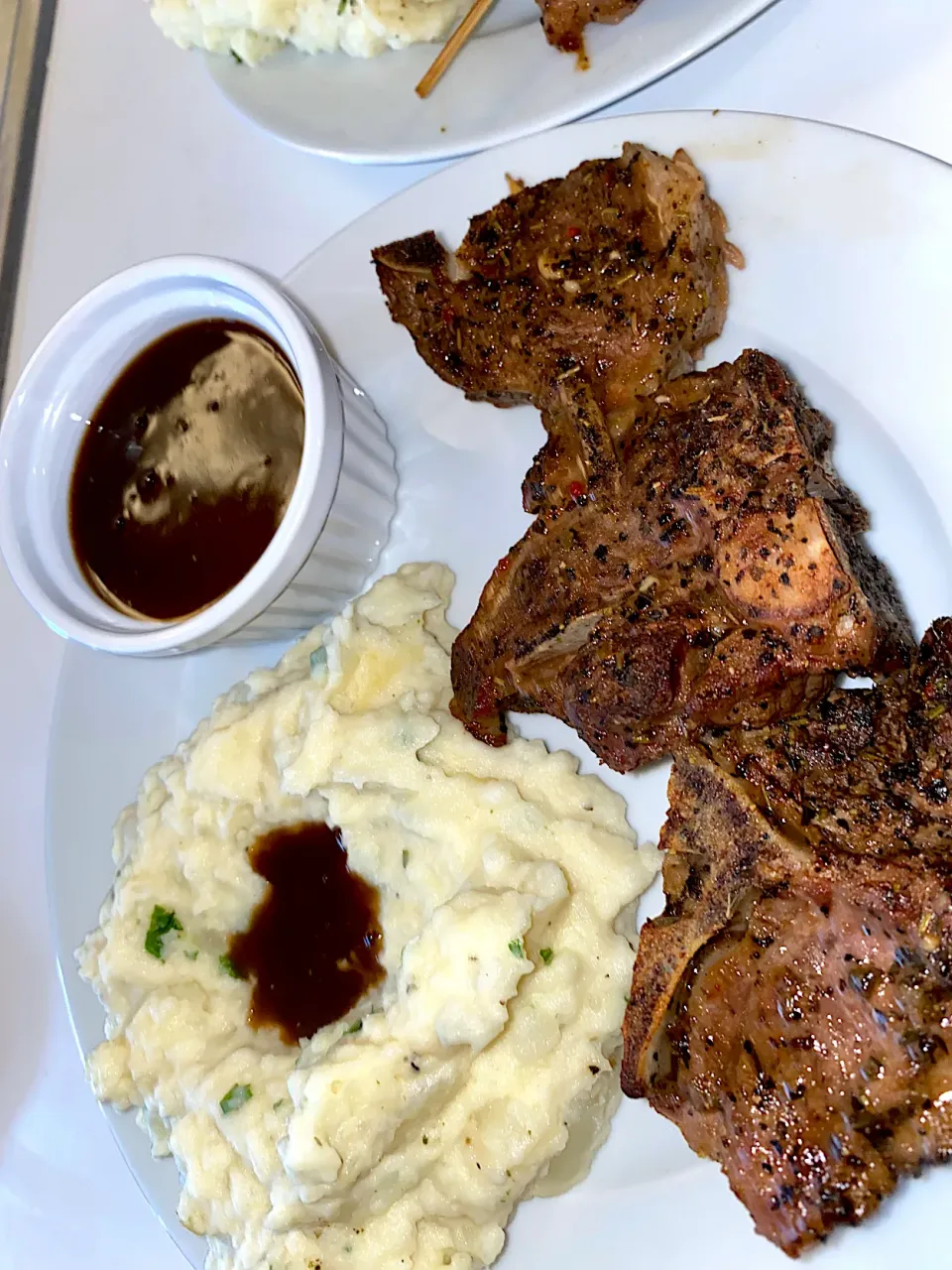 Lamb chops with Garlic Herb Mash Potatoes|Tawanjaさん