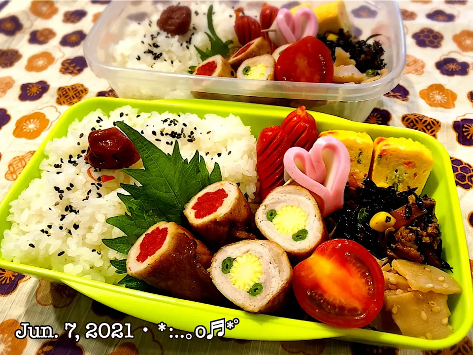 Snapdishの料理写真:2021/06/07お弁当〜♡|いく❤️さん