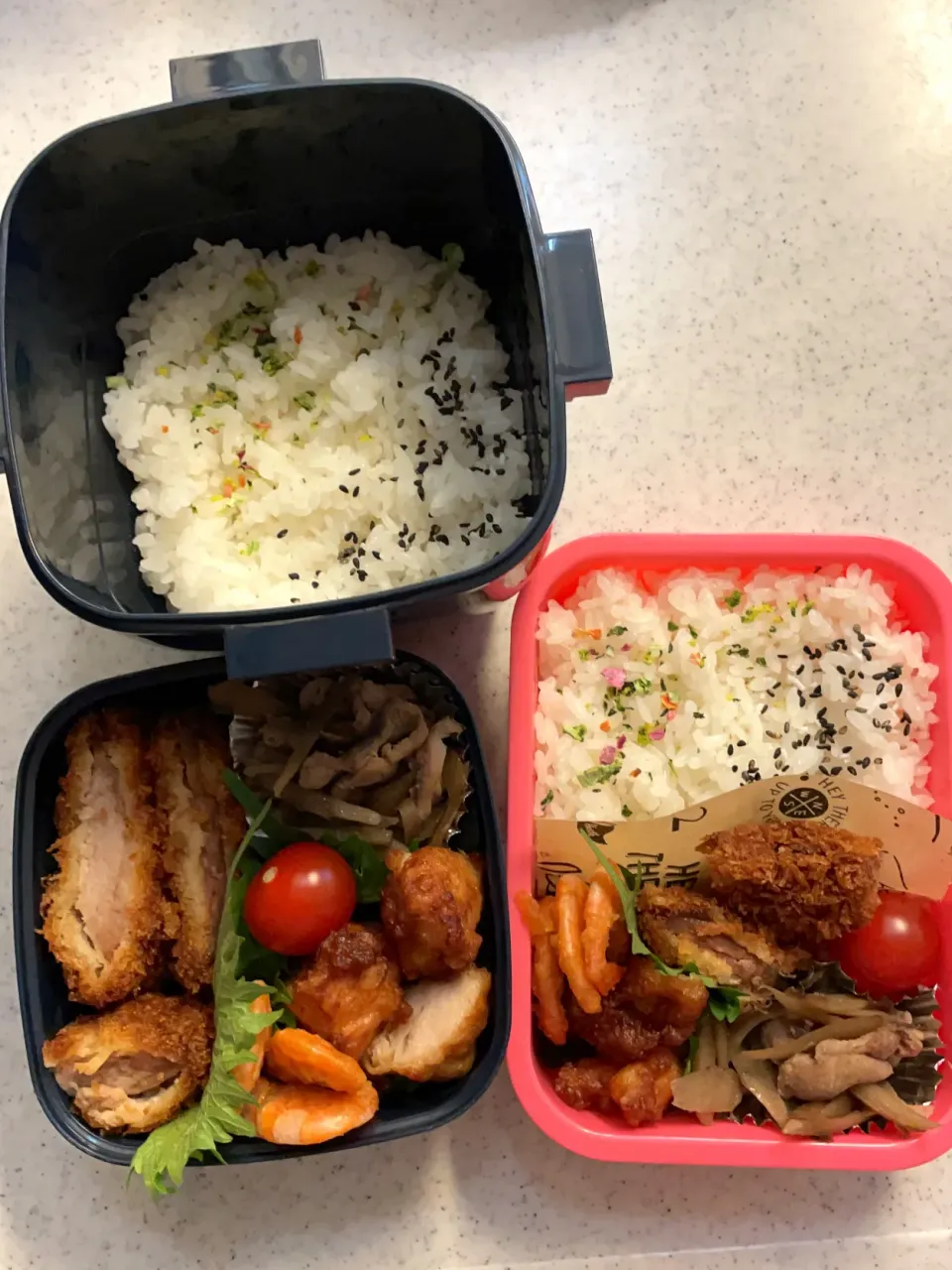 女子高生と男子高生のお弁当|料理嫌いなおかあさんさん