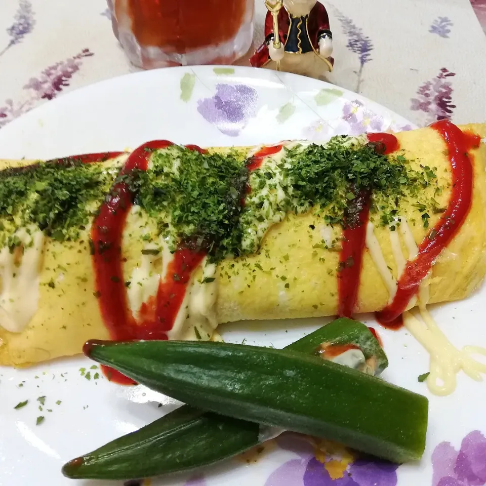 Snapdishの料理写真:'21,6/7
卵イン卵のとん平焼き風ランチ😋|たえさん