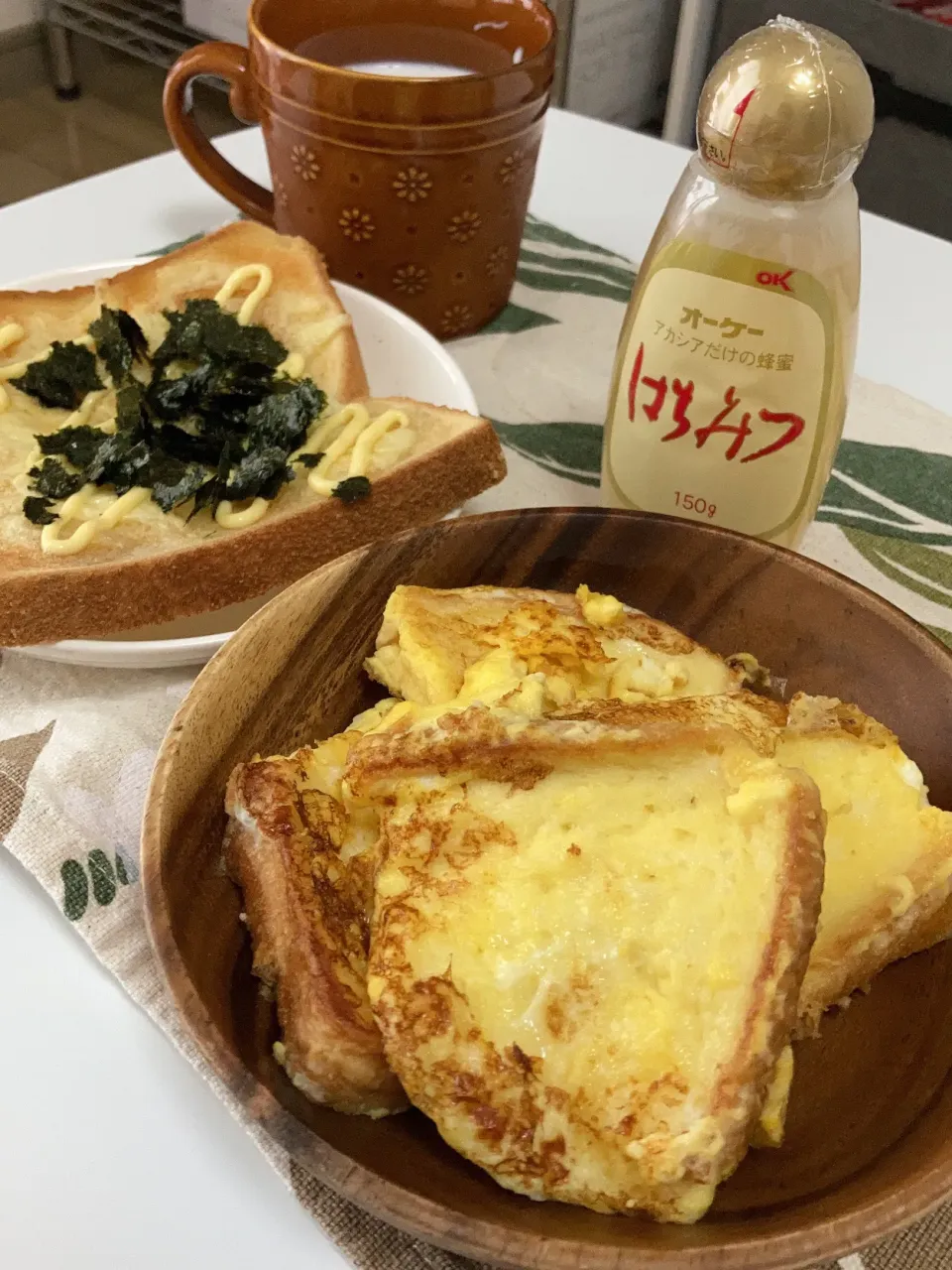 Snapdishの料理写真:和風トーストとフレンチトースト|かやさん