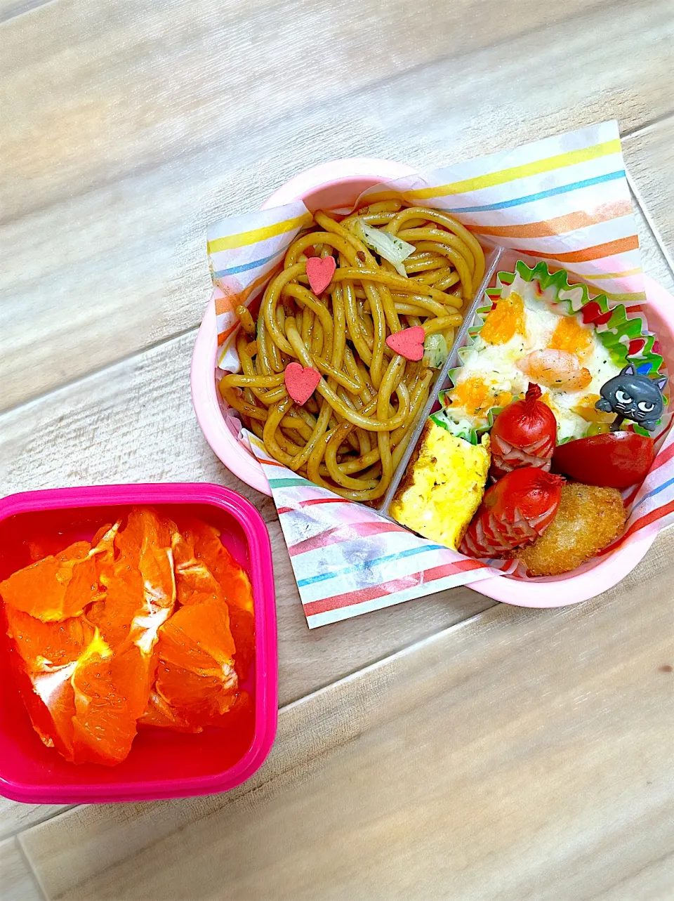 年少弁当🍱焼きそば|mari＊yuakitoさん