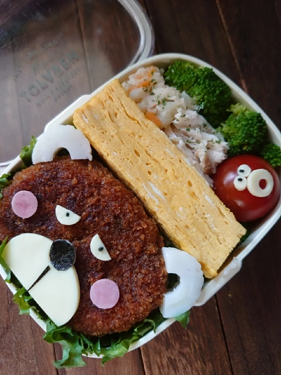 漢の…長女用🍱ソースしみしみコロッケ弁当|ᵏᵒᵘさん