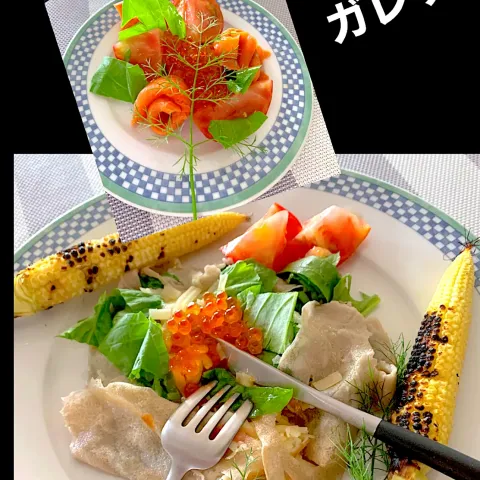 「自宅で簡単！ 山形蕎麦手打ち板そばセット（秘伝つゆ付き）」を使ってみたSnapdishの料理・レシピ写真:ガレット