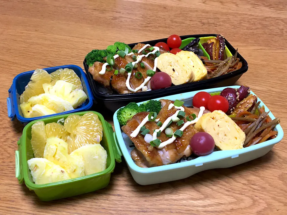 Snapdishの料理写真:鶏照り焼き弁当|ゆさん